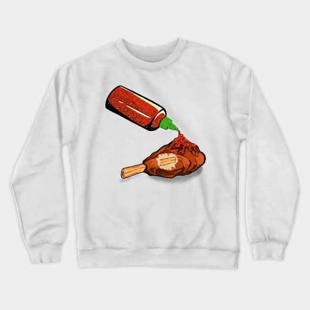 Chicken wing Crewneck Sweatshirt by ASkelin